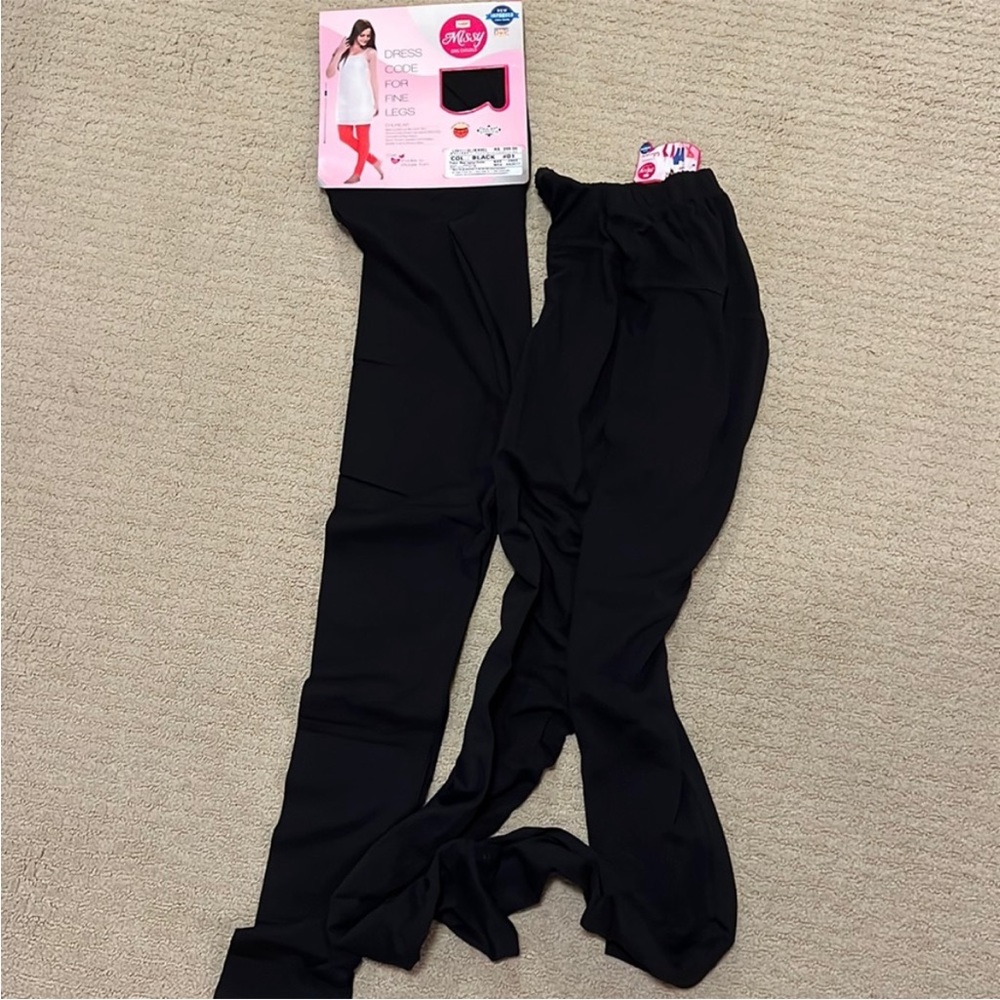 Two black leggings